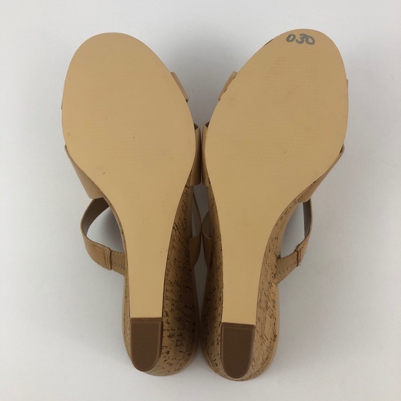 Nine West Wedge Sandals Womens 8.5 Jaclyn Tan - Picture 11 of 11